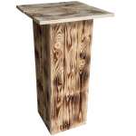 Stehtisch aus Holz - Bohlen