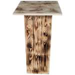 Stehtisch aus Holz - Bohlen