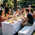 Bierzeltgarnitur - Hussen mieten Bierzeltgarnitur - Hussen mieten – Ansicht 1