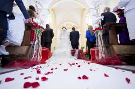 Hochzeitsteppich weiß