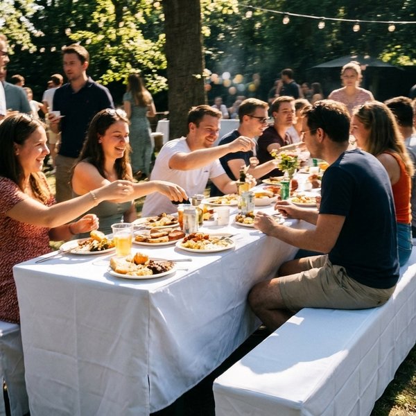 Bierzeltgarnitur - Hussen mieten – Ansicht 1