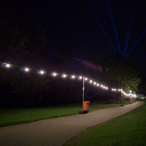 Outdoor Lichterkette mit Glühbirnen – Ansicht 3